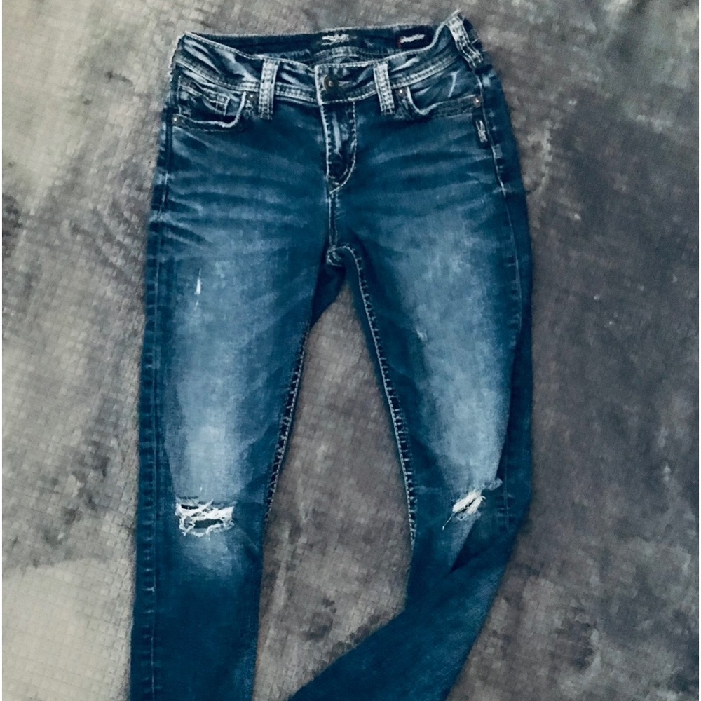 Silver jeans